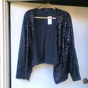 Black  Sequence long sleeve jacket